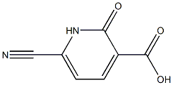 6-cyano-1,2-dihydro-2-oxo-3-pyridinecarboxylic acid Struktur