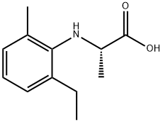 (2S)-2-[(2-ethyl-6-methylphenyl)amino]propanoic acid Struktur