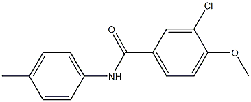 3-chloro-4-methoxy-N-(4-methylphenyl)benzamide Struktur