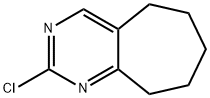 2-chloro-6,7,8,9-tetrahydro-5H-cyclohepta[d]pyrimidine Struktur