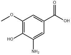 3-AMINO-4-HYDROXY-5-METHOXYBENZOIC ACID Struktur