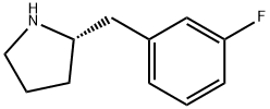 (2S)-2-[(3-Fluorophenyl)methyl]-pyrrolidine Struktur