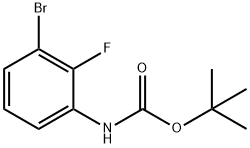 tert-butyl (3-bromo-2-fluorophenyl)carbamate Struktur