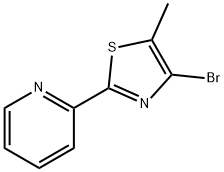 4-bromo-5-methyl-2-(pyridin-2-yl)thiazole Struktur