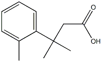 3-Methyl-3-o-tolylbutanoic acid Struktur