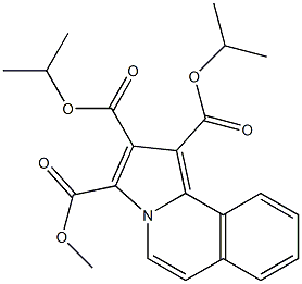 3-methyl 1,2-bis(propan-2-yl) pyrrolo[2,1-a]isoquinoline-1,2,3-tricarboxylate Struktur