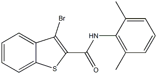 3-bromo-N-(2,6-dimethylphenyl)-1-benzothiophene-2-carboxamide Struktur