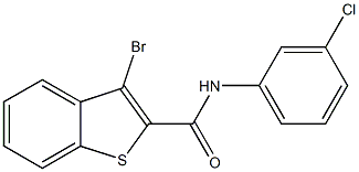 3-bromo-N-(3-chlorophenyl)-1-benzothiophene-2-carboxamide Struktur