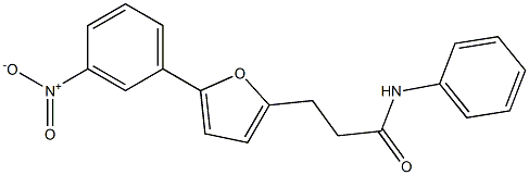 3-[5-(3-nitrophenyl)furan-2-yl]-N-phenylpropanamide Struktur