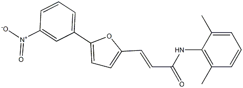 (2E)-N-(2,6-dimethylphenyl)-3-[5-(3-nitrophenyl)furan-2-yl]prop-2-enamide Struktur