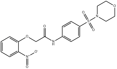 N-[4-(4-morpholinylsulfonyl)phenyl]-2-(2-nitrophenoxy)acetamide Struktur