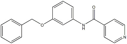 N-[3-(benzyloxy)phenyl]isonicotinamide Struktur