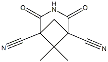 6,6-DIMETHYL-2,4-DIOXO-3-AZA-BICYCLO(3.1.1 )HEPTANE-1,5-DICARBONITRILE Struktur