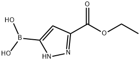 (3-(Ethoxycarbonyl)-1H-pyrazol-5-yl)boronic acid Struktur