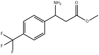 methyl 3-amino-3-[4-(trifluoromethyl)phenyl]propanoate Struktur