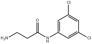 3-amino-N-(3,5-dichlorophenyl)propanamide Struktur