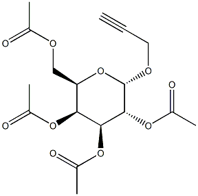 Propargyl 2,3,4,6-tetra-O-acetyl-a-D-galactopyranoside Struktur