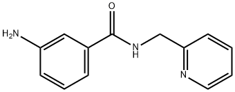 3-amino-N-(pyridin-2-ylmethyl)benzamide Struktur