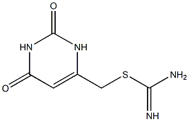 (2,6-dioxo-1,2,3,6-tetrahydro-4-pyrimidinyl)methyl imidothiocarbamate Struktur