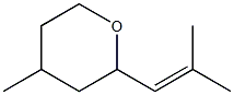 2-(2-METHYL-1-PROPEN-1-YL)-4-METHYLTETRAHYDROPYRAN Struktur