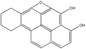 (7S,8R)-DIHYDROXY-(9R,10S)-EPOXY-7,8,9,10-TETRAHYDROBENZO(A)PYRENE Struktur