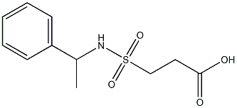 3-[(1-phenylethyl)sulfamoyl]propanoic acid Struktur