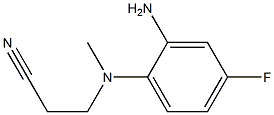 3-[(2-amino-4-fluorophenyl)(methyl)amino]propanenitrile Struktur