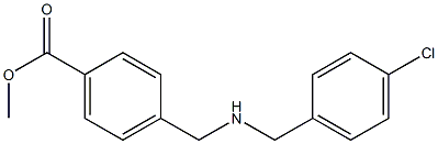 methyl 4-({[(4-chlorophenyl)methyl]amino}methyl)benzoate Struktur