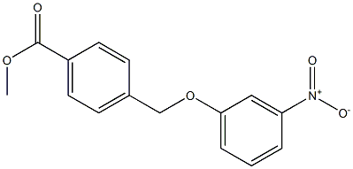 methyl 4-(3-nitrophenoxymethyl)benzoate Struktur