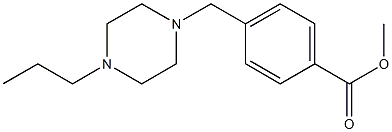 methyl 4-[(4-propylpiperazin-1-yl)methyl]benzoate Struktur