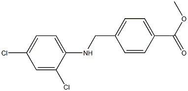 methyl 4-{[(2,4-dichlorophenyl)amino]methyl}benzoate Struktur