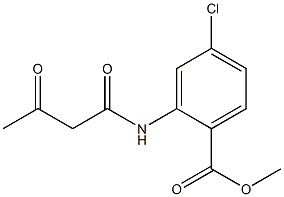 methyl 4-chloro-2-(3-oxobutanamido)benzoate Struktur