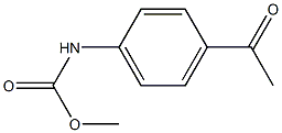 methyl N-(4-acetylphenyl)carbamate Struktur