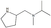 methyl(propan-2-yl)(pyrrolidin-2-ylmethyl)amine Struktur