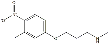 methyl[3-(3-methyl-4-nitrophenoxy)propyl]amine Struktur