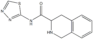 N-(1,3,4-thiadiazol-2-yl)-1,2,3,4-tetrahydroisoquinoline-3-carboxamide Struktur