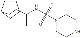 N-(1-{bicyclo[2.2.1]heptan-2-yl}ethyl)piperazine-1-sulfonamide Struktur