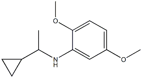 N-(1-cyclopropylethyl)-2,5-dimethoxyaniline Struktur