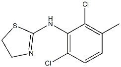 N-(2,6-dichloro-3-methylphenyl)-4,5-dihydro-1,3-thiazol-2-amine Struktur