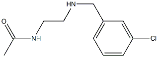 N-(2-{[(3-chlorophenyl)methyl]amino}ethyl)acetamide Struktur