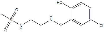 N-(2-{[(5-chloro-2-hydroxyphenyl)methyl]amino}ethyl)methanesulfonamide Struktur