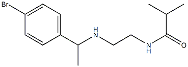 N-(2-{[1-(4-bromophenyl)ethyl]amino}ethyl)-2-methylpropanamide Struktur