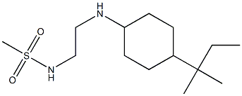 N-(2-{[4-(2-methylbutan-2-yl)cyclohexyl]amino}ethyl)methanesulfonamide Struktur