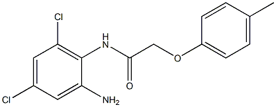 N-(2-amino-4,6-dichlorophenyl)-2-(4-methylphenoxy)acetamide Struktur