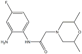 N-(2-amino-4-fluorophenyl)-2-(2,6-dimethylmorpholin-4-yl)acetamide Struktur