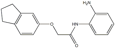 N-(2-aminophenyl)-2-(2,3-dihydro-1H-inden-5-yloxy)acetamide Struktur