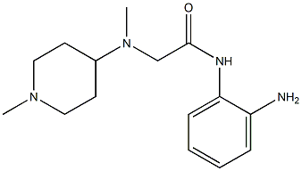 N-(2-aminophenyl)-2-[methyl(1-methylpiperidin-4-yl)amino]acetamide Struktur