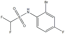 N-(2-bromo-4-fluorophenyl)difluoromethanesulfonamide Struktur