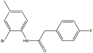 N-(2-bromo-4-methylphenyl)-2-(4-fluorophenyl)acetamide Struktur