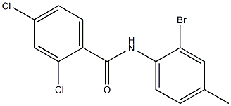 N-(2-bromo-4-methylphenyl)-2,4-dichlorobenzamide Struktur